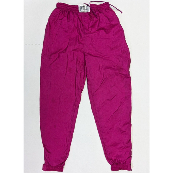 Vintage Everlast Tracksuit size Small Pink 2 Piece Windbreaker Suit Boxing Gym - Picture 7 of 16